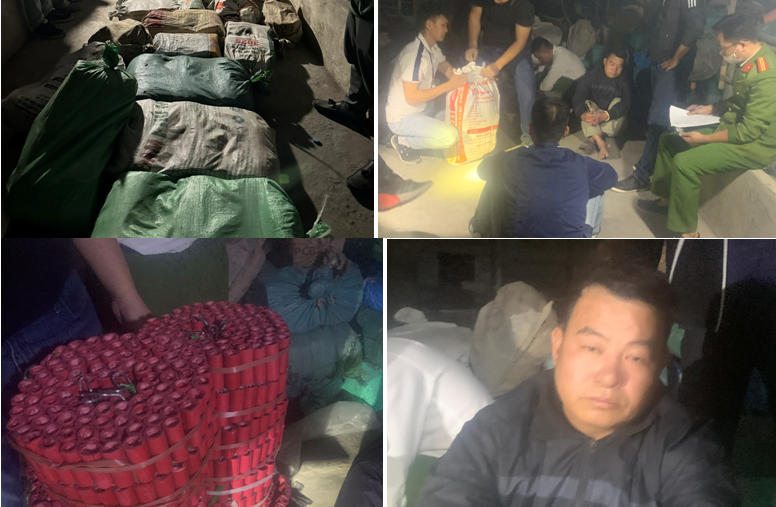 Công an huyện Thủy Nguyên: “Đột kích” ổ sản xuất, buôn bán pháo trái phép, thu giữ gần 1 tấn pháo nổ